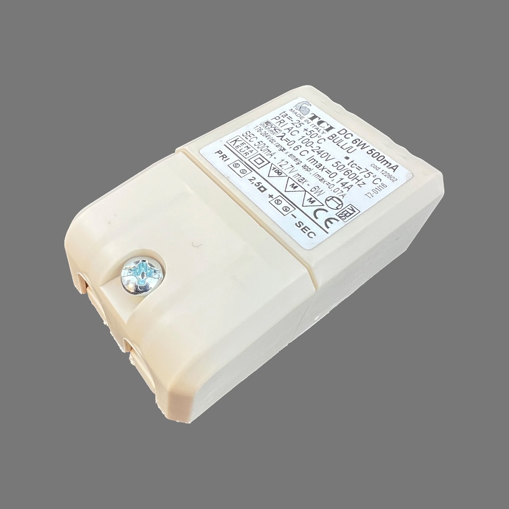 POWER SUPPLY 500mA 6W 