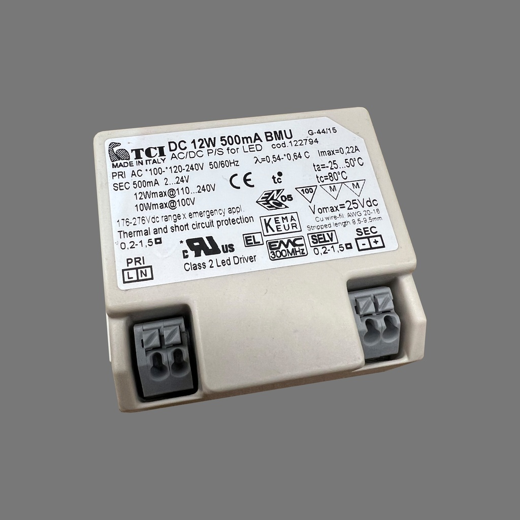 POWER SUPPLY 500mA 12W