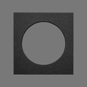 ADJUSTMENT RING SQUARE 90 X 90 X ø72 X 1 MM 