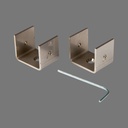 FIXATION BRACKET SET IN STAINLESS STEEL