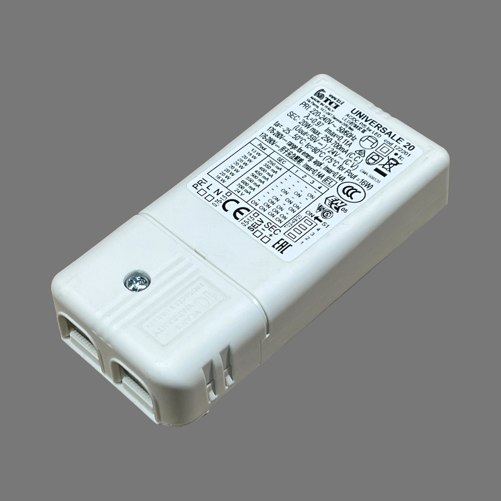 POWER SUPPLY 250/700mA 13-20W