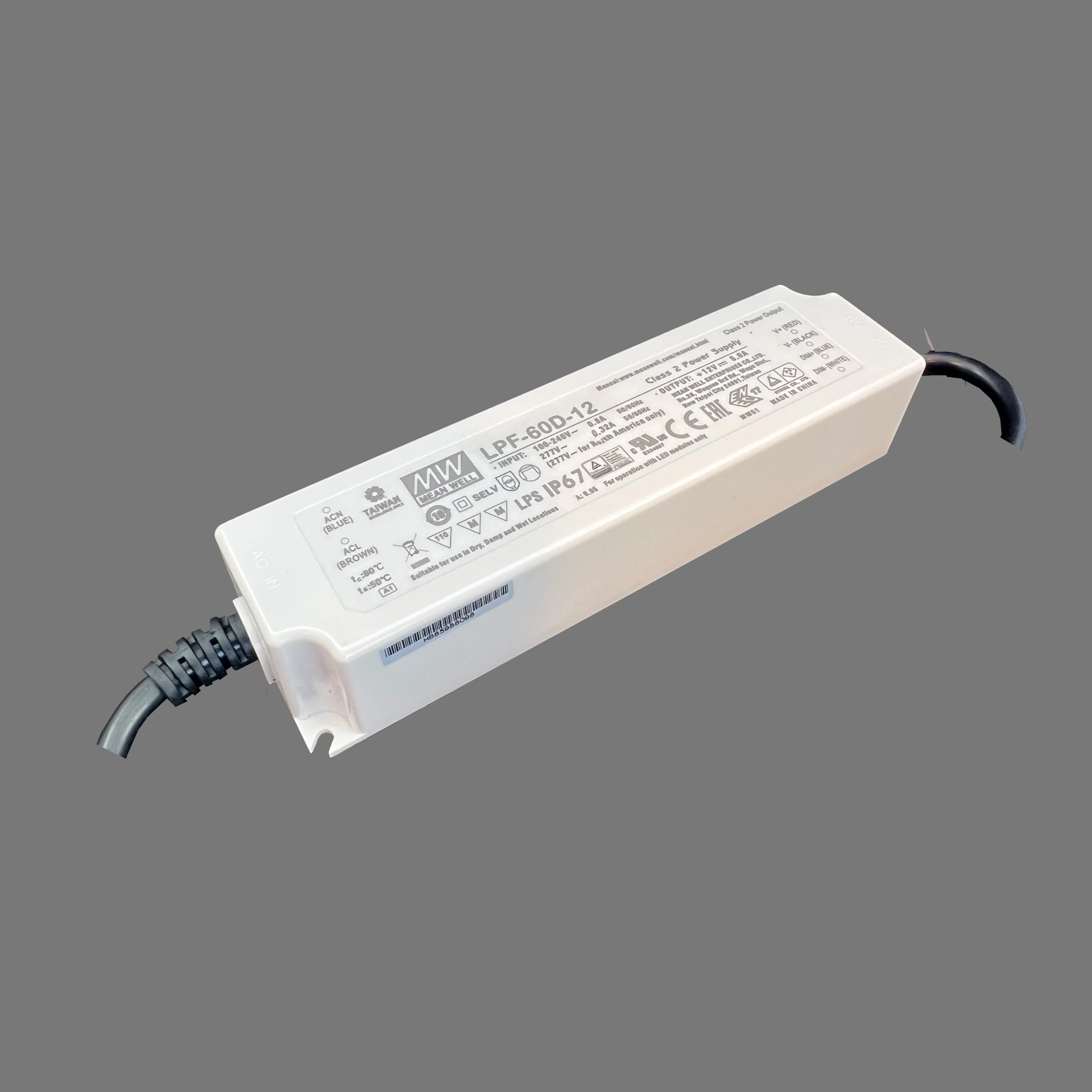 POWER SUPPLY 12VDC 60W