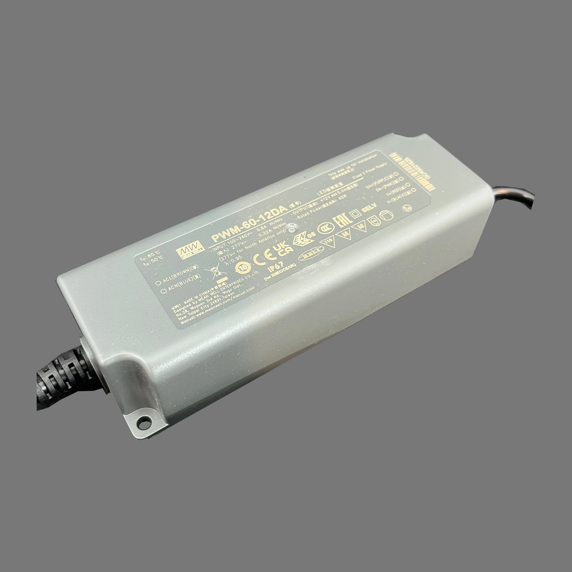 POWER SUPPLY 12VDC 60W PWM