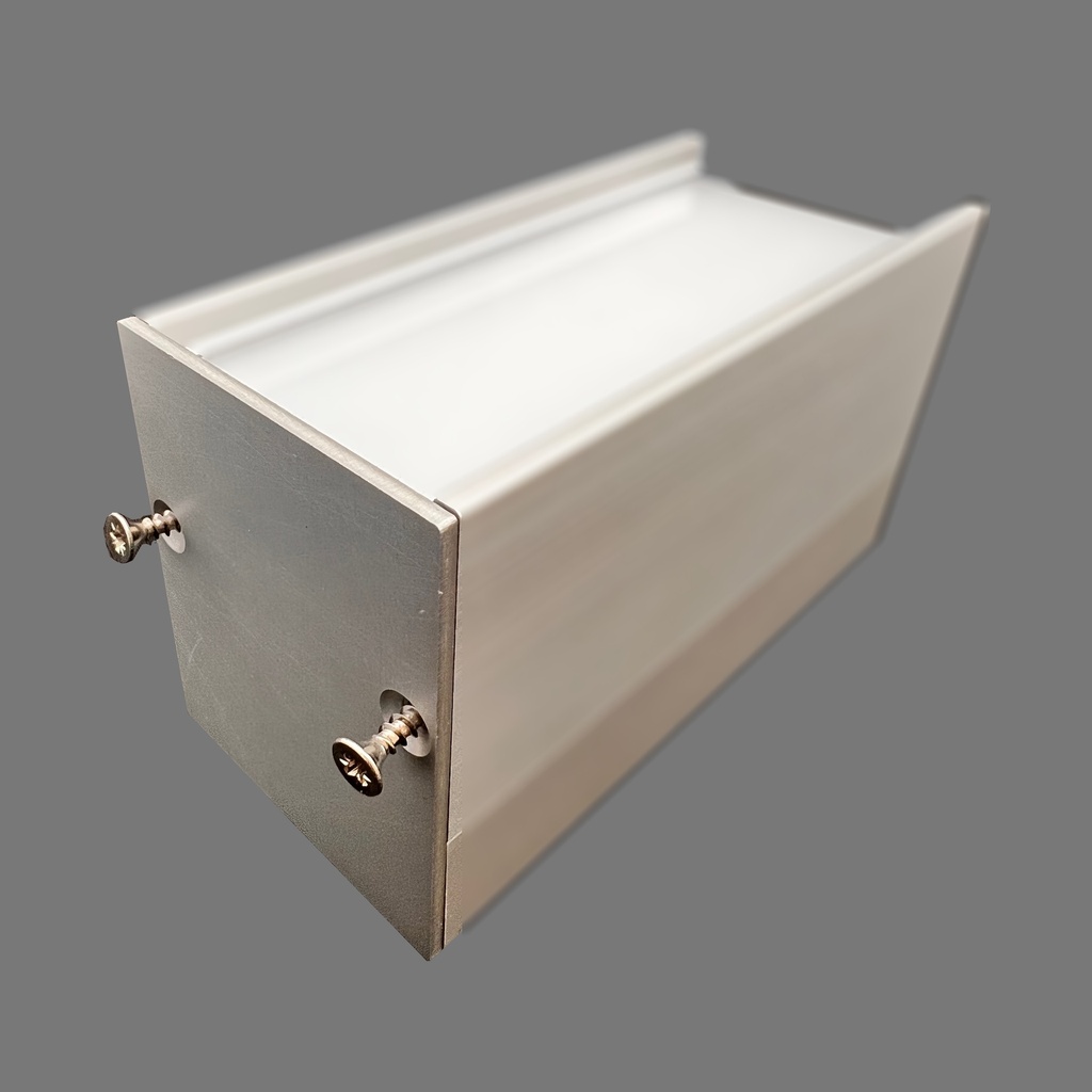 ALU ENDPLATE FOR PROFILE LARGE 48MM