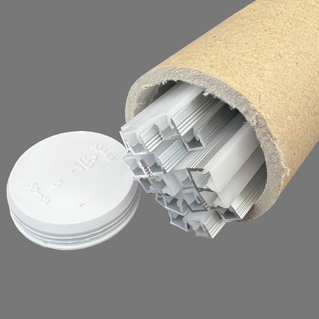 BULK SKAB LED PROFILE + DIFFUSER 20X3M